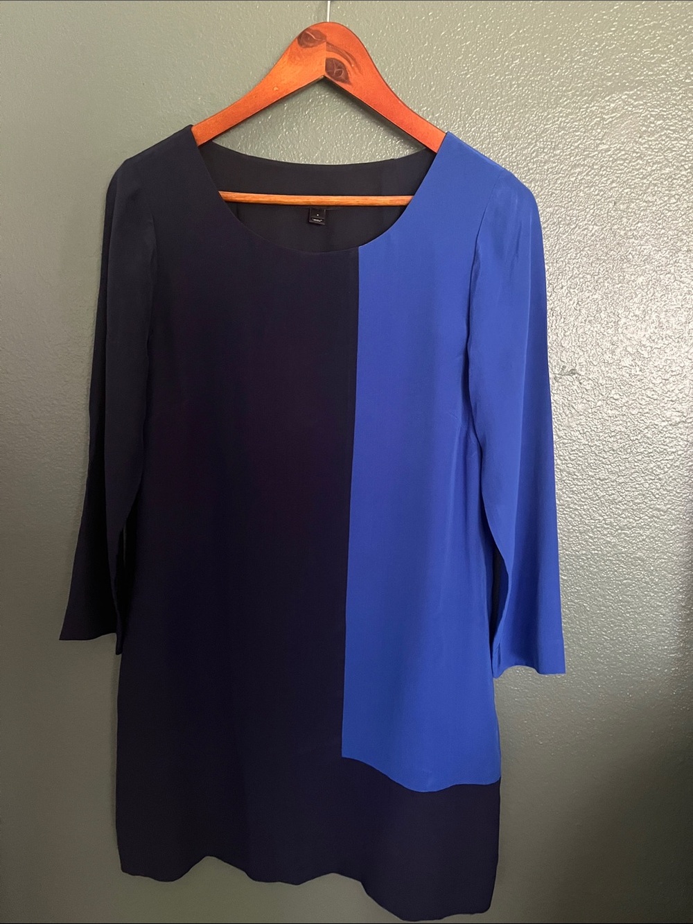 J.Crew Jules Silk Colorblock Shift Dress